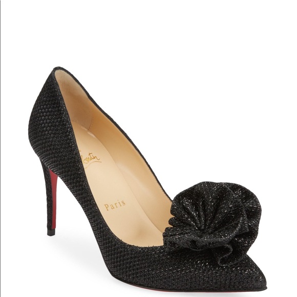 christian louboutin anemosea 85 glitter diams SZ 40 Fits A Size 8 Or 8 1/2 - Picture 3 of 14